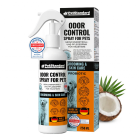 Дезодориращ спрей за кучета и котки PetStandard Odor Control с пробиотици, витамини и натурални масла 250 ml